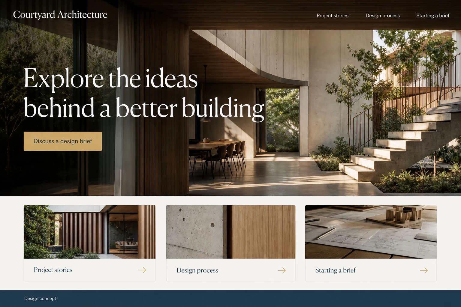 Architecture Firms illustrative website concept
