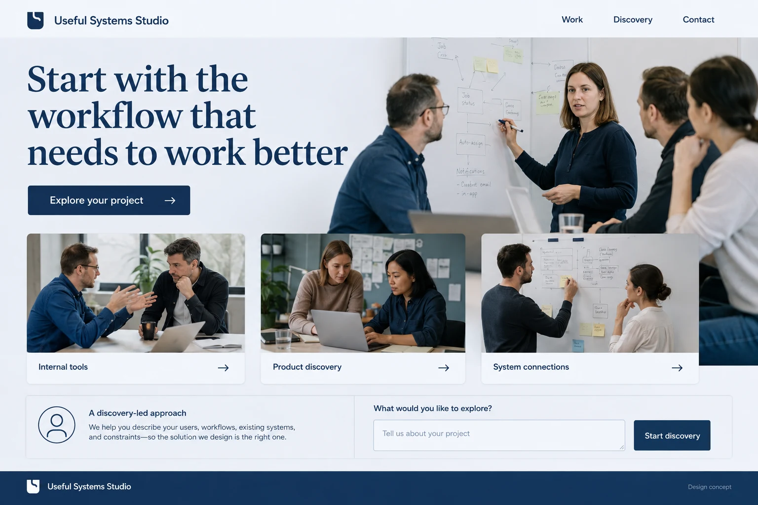 Software Consultancy illustrative website concept